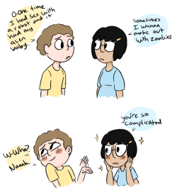 louigan:  rustybirdcage:  Draws Bob’s burgers and Rick and