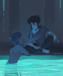 kiss kiss fall into the pool(this was commissioned by Kellie for