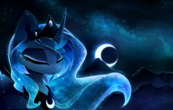 zefiroscodex:  Night beauty :3 (Luna in her crescent moon form)