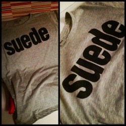 Handmade SUEDE t-shirt