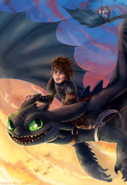 kaceymeg: Cover and inside artwork I illustrated for the @httydfanzine “Bare