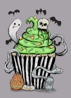 spookyshouseofhorror:  Zombie Cupcake
