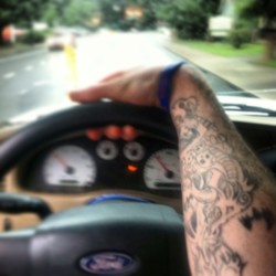#tattoo #tat #car #truck #driving #ha #yes #cool