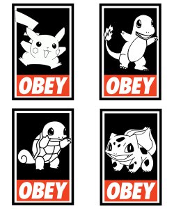 royalbrosart:  Pokemon OBEY Designs - by Royal Bros Art T-Shirts,