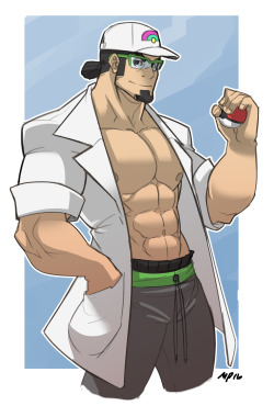 mattpichette:  Finished my drawing of Prof. Kukui. Can’t wait