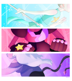 katieelle:We are the crystal gems~Print for Supanova this weekend!