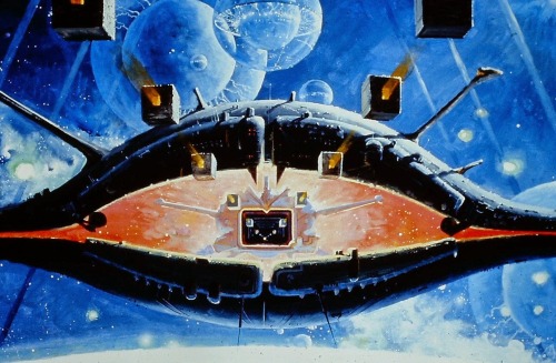 70sscifiart:  Eye-shaped Robert McCall concept art for Star Trek: