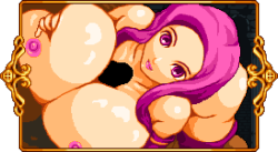 Busty oppai hentai succubus babe with big tits using them to tit fuck a monsterâ€™s cock in erotic art work from the animated scrolling hentai sex game Succubus by Libra Heart.