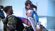 D.Va rides Hanzo