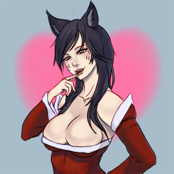 Ahri from LoL Im not feeling to well, so i rushed it a bit near