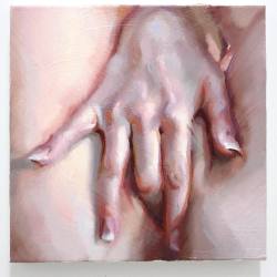 ivanalifan:  Painting small hand studies as gifts this year.