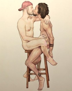 uranist-art:   Matthew Conway Art – Artiste U.S.A.  Couple