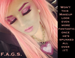 faggotryngendersissification:  Won’t this makeup look even