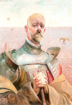 Jacek Malczewski, Self Portrait in Armor, n.d.