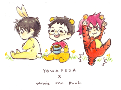 birries:  Imaizumi Rabbit, Onoda Pooh, Naruko Tigger !! >p<