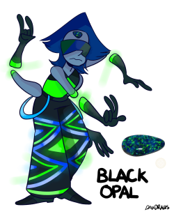 Someone asked for a Peridot and Lapis fusion. Yes, she is wearing