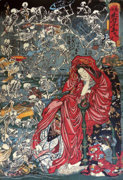  Courtesan of Hell by Kawanabe Kyosai, 1865 