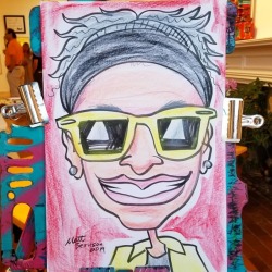 Caricature!    From the opening of the Higher Purpose show at