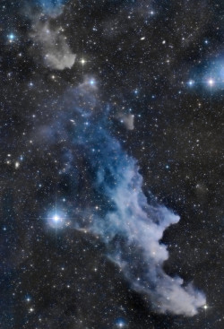 just–space:  The Witch Head Nebula : Double, double toil