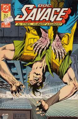 Doc Savage #4 (DC Comics, 1988). Cover art by Adam Kubert and