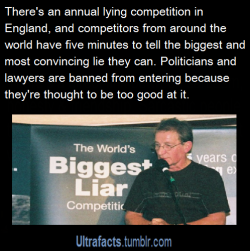 ultrafacts:The World’s Biggest Liar is an annual competition