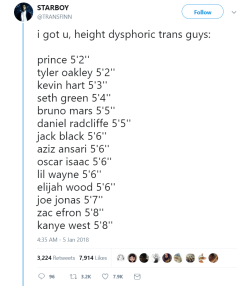 sstars-in-our-eyes:  reference-database:  For height-dysphoric