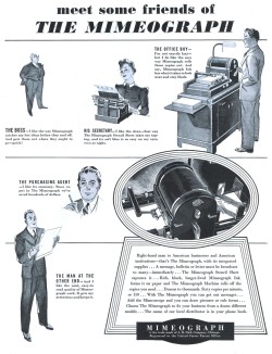 vintascope:  Mimeograph - 19390121 Post