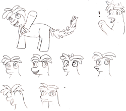 lloxies-art-boxy:Some concept/reaction doodles I did for a Floran-turned-pony
