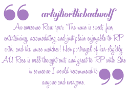 indiepositivity-blog:  arkytiorthebadwolf is an awesome Rose