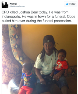 the-movemnt: Chicago police shoot and kill Joshua Beal leading