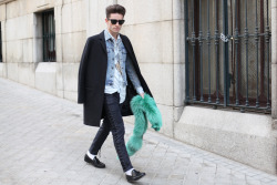 ahmedjones:  Cos coat, vintage denim jacket, h&m shirt, Isabel