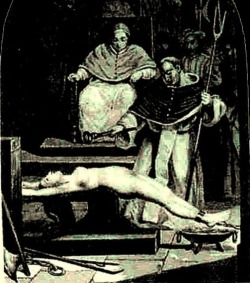 witch-finder-general:  Witch being interrogated under torture.
