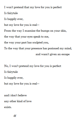 am-enigma:  My love for you is real