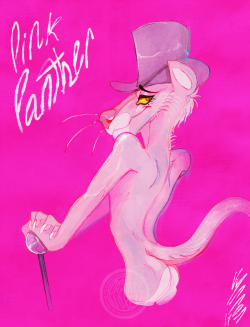 vyrr0n: scene redraw of the intro animation from the pink panther