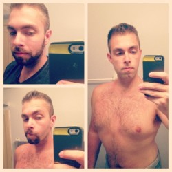 drew616:Beard to goatee to clean shaven #picstitch #beard #cleanshaven