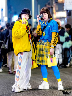 tokyo-fashion:  Japanese high school students Saya and Okusako