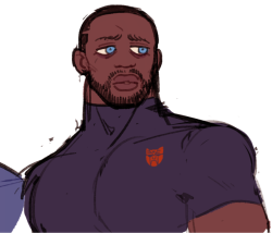 jnwiedle:spent last night doodling my human optimus design bc