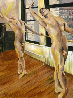 gay-art-and-more: okiesmen:   JOHN KOHLBURN FINE ARTS “BALLET”