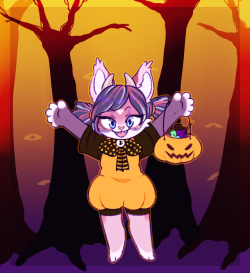 megueggu:  halloween ych for   @ManiaMoo !watch out for your