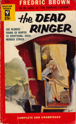 The Dead Ringer, by Fredric Brown (Bantam, 1954).From Ebay.