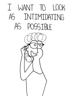 thecrazytowncomics:  I Want To Look Intimidating But…