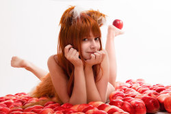 sizz-universe:  Nude Holo in apples - smile by Vesta777 on deviantART