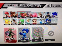 sigilyph:  REAL SMASH BROS. 4 ROSTER SELECT SCREEN LEAKED i can’t