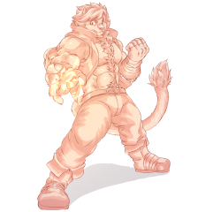 ponpictures:  Commission for Jaryl Fiery feline! 