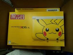 kyurem:  Boxes with the Pikachu 3DS XL have been spotted at different