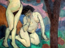 cg54kck:Nus Dans un Paysage, 1910Roger de La Fresnaye (French