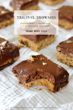 veganfoody:  Trilevel Brownies 