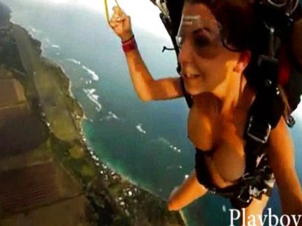 nakedexercise:  aspecialsconfessions:  A tribute toÂ Georgia Ann â€œTinyâ€ Thompson Broadwick who was the first woman to skydive 100 years ago today.  Naked skydiving  Nude Skydiving