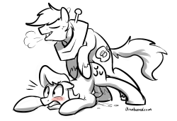 REALLY QUICK sketch requests done for the Pon3con Sketch-A-Pony