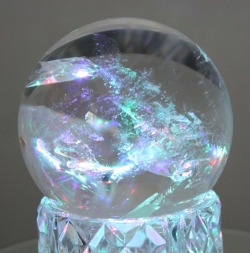 magickandcrack:  Crystal sphere filled with Super Bright Rainbow